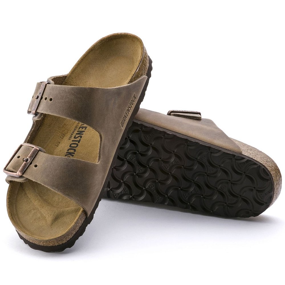 BIRKENSTOCK Arizona Oiled Leather Tabacco Brown - Picture 2 of 5